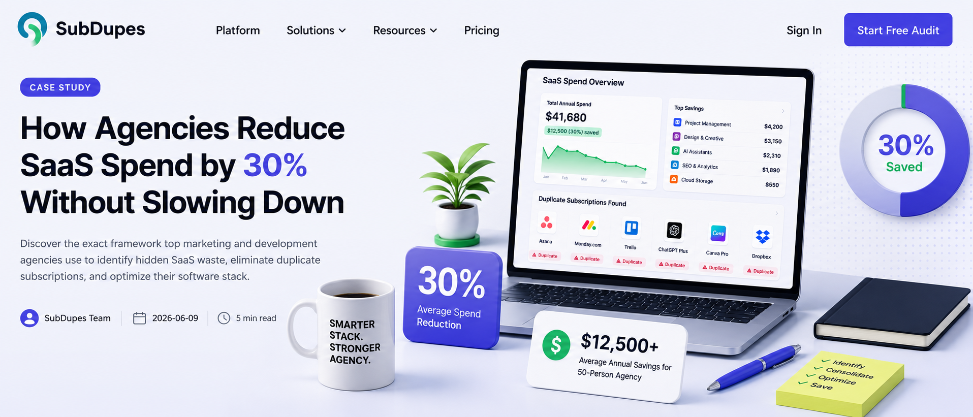 How Agencies Reduce SaaS Spend by 30% Without Slowing Down